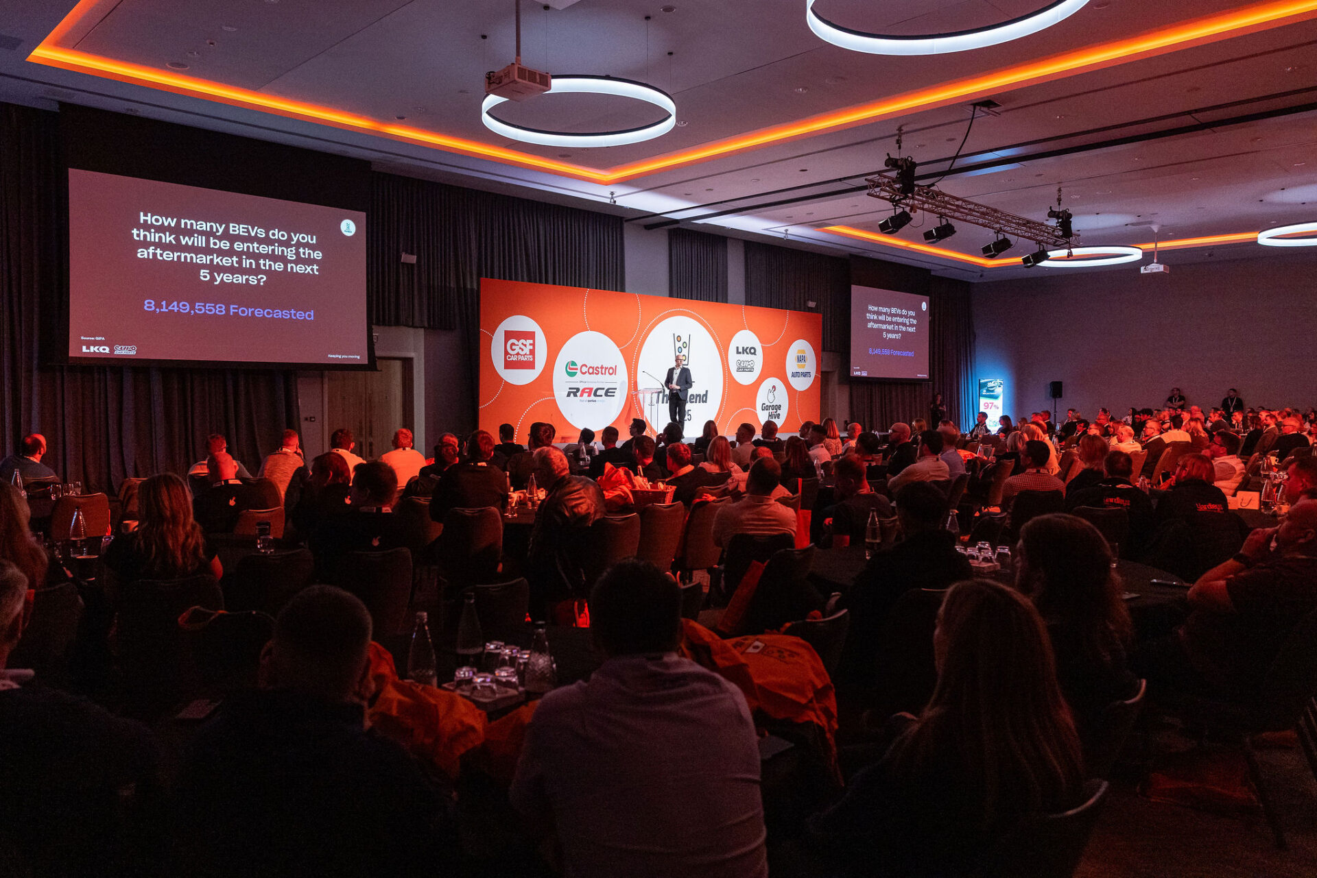 Matt Robinson of LKQ euro Car Parts speaking at The Blend 2025