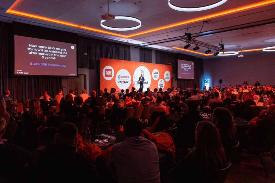 Matt Robinson of LKQ euro Car Parts speaking at The Blend 2025