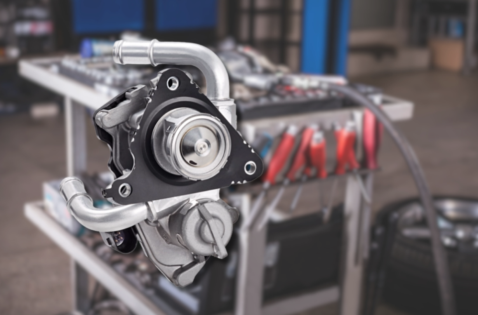 EGR valve in workshop