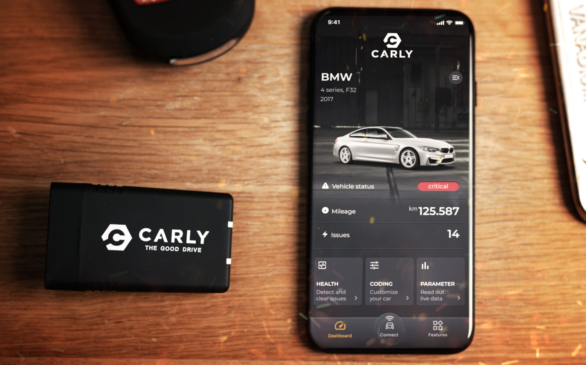 Carly OBD2 fault code reader