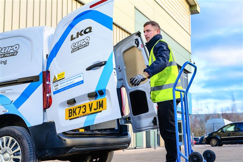 Euro Car Parts delivery van